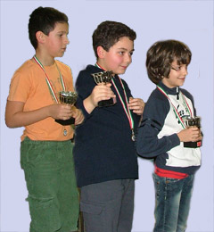 I premiati per le scuole: ... Zampieri (Pertile), Daniele Ponzio (Fogazzaro), Cosimo Rutigliano (Zanella)