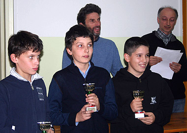 Riccardo Carraro (a destra), vincitore del torneo A
